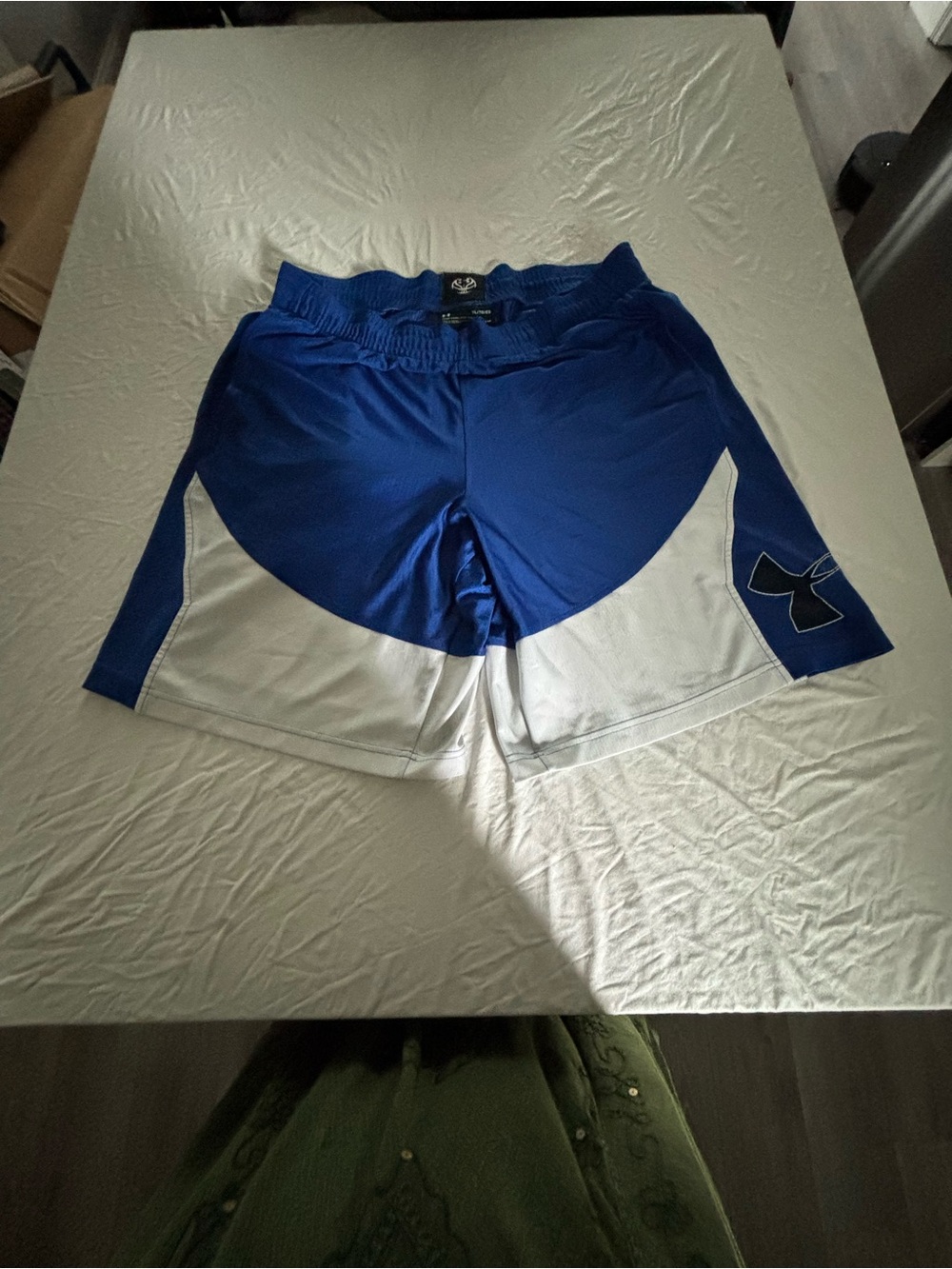 Under Armour Royal Blue and White Men's Training Shorts
